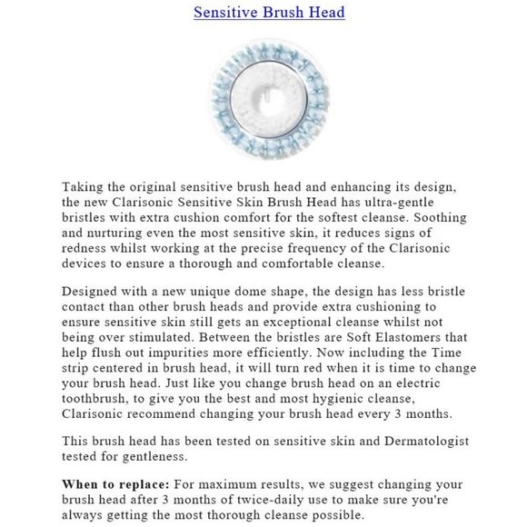 Clarisonic Sensitive Brush Head (2nd Generation) - NEW FACTORY SEALED - Picture 9 of 13